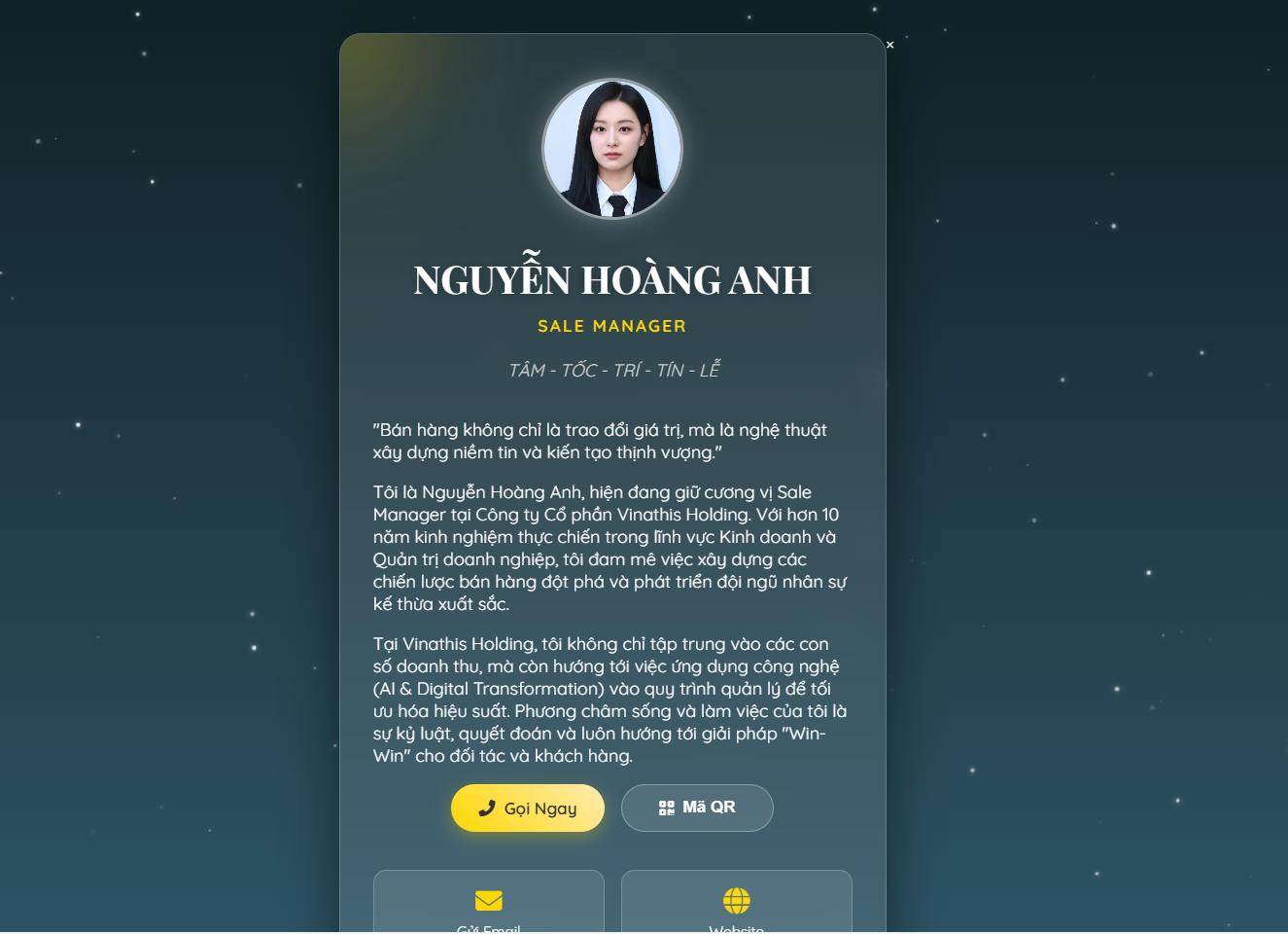 Minimalist vCard